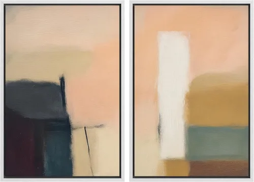 Miniatura 113 de SIGNWIN Lienzo enmarcado para pared, juego de arte sereno de paisaje de pantanos, ilustración rústica, arte moderno, minimalismo, decorativo