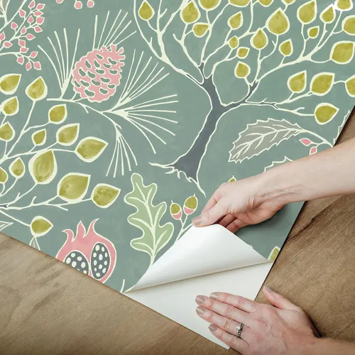 Miniatura 6 de Wall Pops - Papel tapiz autoadhesivo para jardín, color verde