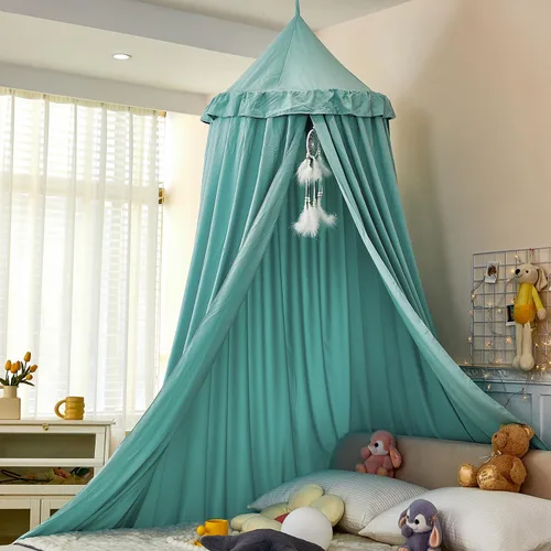 Miniatura 15 de Dosel Decorativo de Princesa para Cama de Niños, Dosel de Cama Suave y Duradero para Habitación de Niñas, Dosel de Tienda, Mosquitero de Ensueño