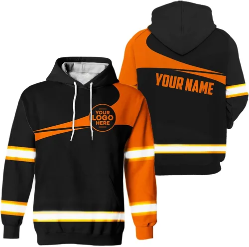 Miniatura 42 de Empresa, Equipo Uniforme Camisa de Alta Visibilidad para Hombres Camisa de Seguridad Logotipo Personalizado Nombre con Cintas Reflectantes AMZ02