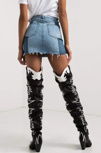 Miniatura 5 de Cape Robbin Hilda - Botas altas por encima de la rodilla y con tacón grueso y bajo