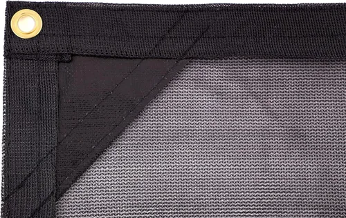 Miniatura 6 de Kotap Lona de malla negra resistente de 8 pies x 10 pies, 6.5 onzas, Artículo: MESH-0810