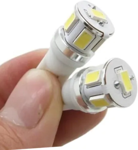 Miniatura 7 de Unidades Alla Lighting T10 Wedge 194 168 2825 W5W CANBU focos de luz LED sin errores, blanco brillante, alta potencia 5730 -SMD., Blanco
