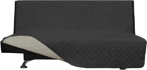 Miniatura 339 de Easy-Going - Funda para sofá, futón y sillón sin reposabrazos, reversible, resistente al agua, para mascotas y niños (azul oscuro/azul claro)