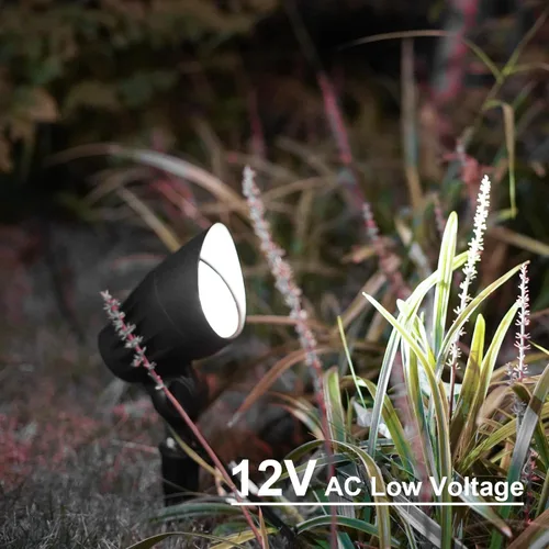 Miniatura 4 de GOODSMANN Focos de bajo voltaje Iluminación de paisaje 5W LED Reflectores al aire libre 2700K blanco cálido LED reemplazable Iluminación exterior