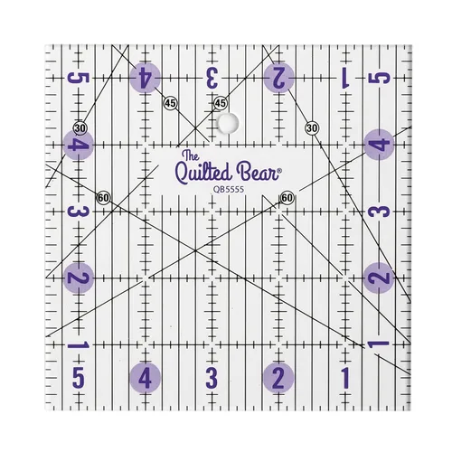 Miniatura 21 de The Quilted Bear Reglas de Acolchado - Regla de Acolchado de Acrílico Transparente Antideslizante, Patchwork y Costura con Líneas Negras Claras