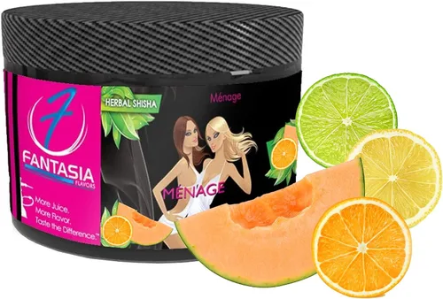 Miniatura 29 de Fantasia Cachimba sin nicotina, sabor a cachimba shisha, lata de 8.82 oz, sin tabaco, sin nicotina, neblina púrpura (uva real)