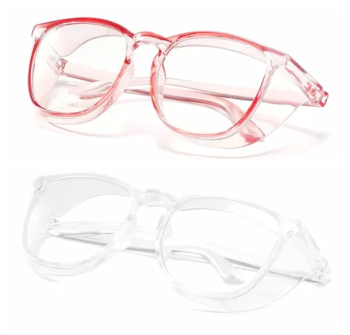Miniatura 17 de Alsenor Gafas de seguridad antiniebla, gafas protectoras con bloqueo de luz azul, antipolvo, protección UV, para hombres y mujeres (jade)