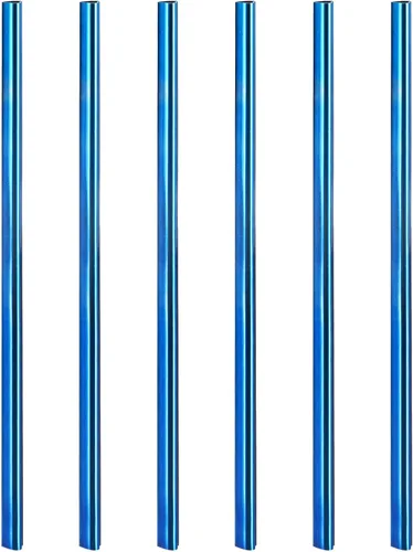 Miniatura 9 de uxcell 10 popotes de metal reutilizables, 8.5 pulgadas, con forma de corazón, de acero inoxidable para beber batido, bebidas frías, bebidas