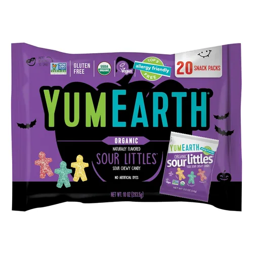 Miniatura 13 de YumEarth Frutas orgánicas de gomitas de Halloween, paquetes de bocadillos de dulces frutales, aperitivos sin gluten para niños, aptos