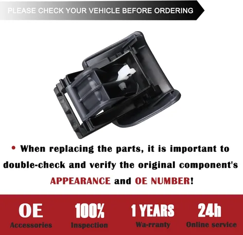 Miniatura 6 de TQPONLY 74934 Manija para Liberar Freno de Estacionamiento (Gris Niebla) Compatible con Dodge Ram 1500 2500 3500 de 1998 a 2002 Reemplaza RU38RC8AA