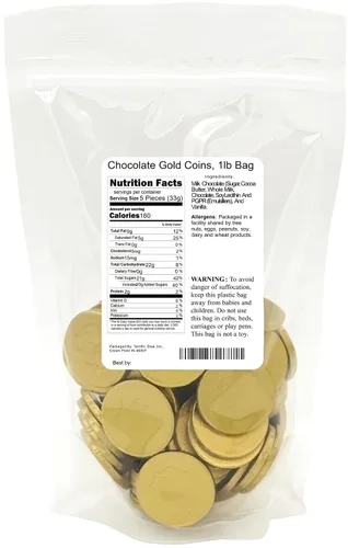 Miniatura 8 de Monedas de oro chocolate, bolsa de 1 libra