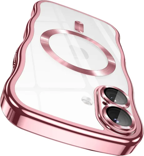 Miniatura 39 de GVIEWIN Funda para iPhone 16 Pro Compatible con MagSafe, Mejorada [Protección Completa de la Cámara][Marco de Ondas Lindo][Protección de Grado