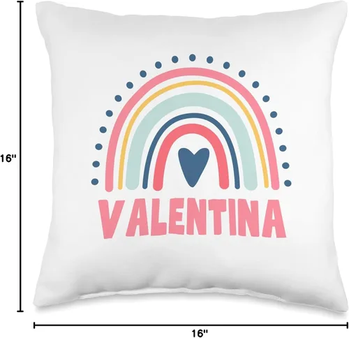 Miniatura 4 de Idea Regalo Personalizzata con Nome Gifts Idea Valentina Name Custom Woman Myth Legend - Almohada para fiesta de cumpleaños, 16 x 16 pulgadas