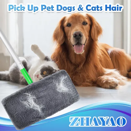 Miniatura 7 de 6 almohadillas de microfibra reutilizables compatibles con Swiffer Sweeper, paños de barrido en seco y paños húmedos, almohadillas lavables