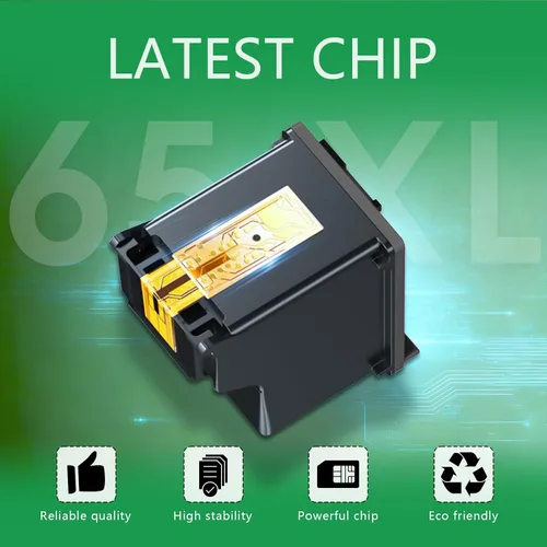 Miniatura 5 de 65XL 65 Cartucho de tinta negra compatible para tinta HP 65 para cartucho de tinta negra HP65 XL 65XL Funciona con Envy 5010 5052 5055 Deskjet 2622