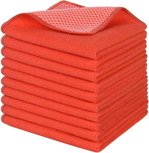 Miniatura 18 de SINLAND Paño de microfibra para lavar platos, trapos de platos, el mejor paño de cocina para lavar, paños de limpieza con lado abrasivo de polímero