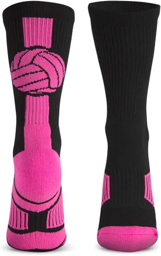 ChalkTalkSPORTS Calcetines deportivos de media amortiguación | a media pantorrilla | voleibol | Varios colores