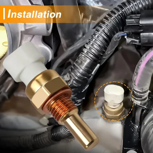 Miniatura 6 de Sensor de temperatura del refrigerante, sensor de temperatura del agua ECT, interruptor de temperatura compatible con Chevrolet Tahoe Malibu
