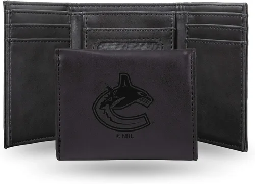 Miniatura 50 de NHL Rico Industries - Billetera triple grabada con láser y tres pliegues, accesorio para hombre