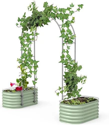 Miniatura 12 de Vego Garden Sistema de Enrejado Modular de Arco de Sección Única de 3.0' de Largo para Cama de Jardín de 2.0' x 5.0' (4 en 1), 3.5' x 5.0' (6 en 1)