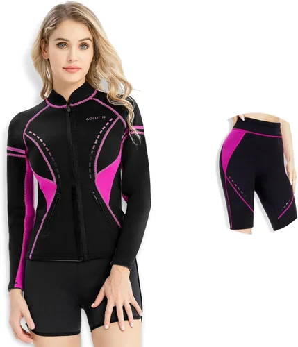 Tops de neopreno para mujer y pantalones cortos de neopreno de 0.079 in (tops XL, pantalones cortos XL)