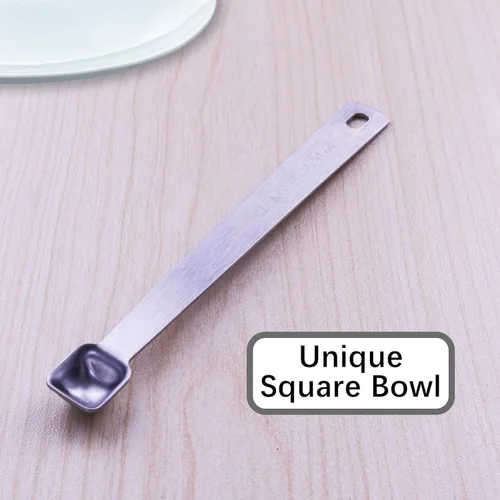 Miniatura 4 de 1 cucharadita de 1/16 cucharadita (1/16 cucharaditas, 0.0 fl oz) cuchara medidora pequeña, solo cucharas pequeñas individuales de acero inoxidable