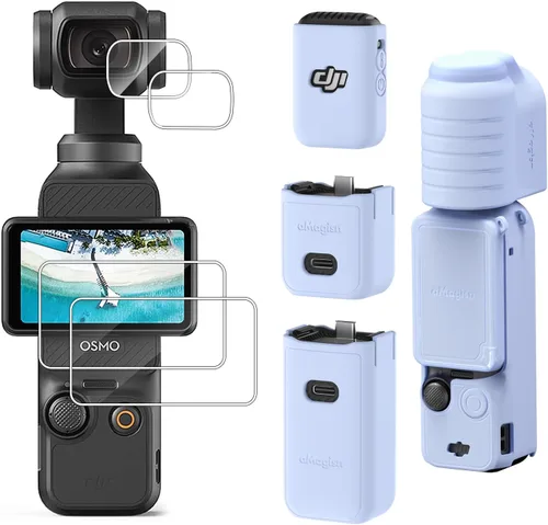 Miniatura 8 de Funda protectora de silicona para lente de pantalla para DJI Osmo Pocket 3 Accesorios (Negro)