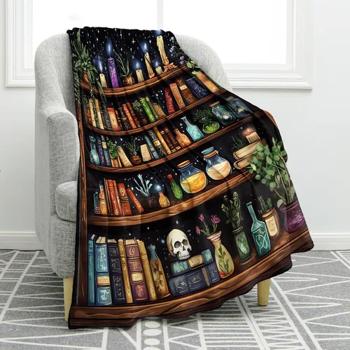Jekeno Estantería de Libros Manta Regalos para Mujeres Hombres Niños Niñas Papá Mamá Adolescentes Amigos Cumpleaños Navidad Halloween Pascua Regalos
