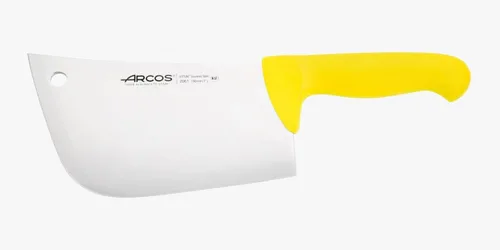 Arcos Cuchillo de carnicero de acero inoxidable nitrum de 7 pulgadas y hoja de 7.480 in. Cuchillo de carnicero profesional. Mango ergonómico de