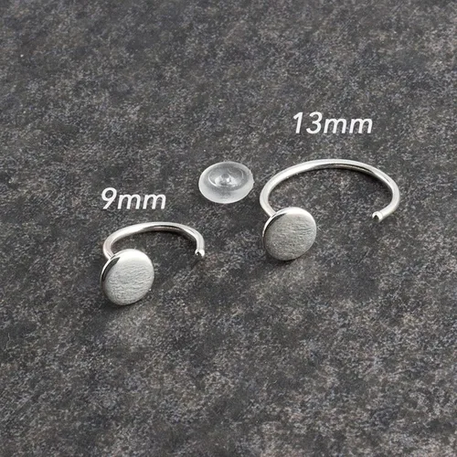 Miniatura 41 de Half Huggie Gold Hoop Earrings for Girls Women Tiny Cartilage Birthstone Stud Piercing Earring Hypoallergenic Earring Screw Back Dainty Hug Hoops