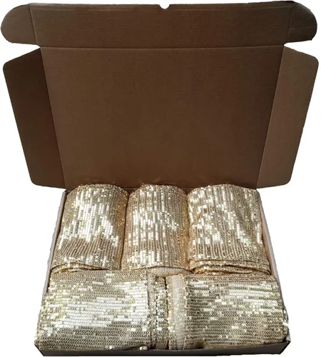 Miniatura 3 de Bandas de lentejuelas de alta elasticidad para decoración de fiestas de boda, bandas suaves, lazos de lentejuelas brillantes para decoración