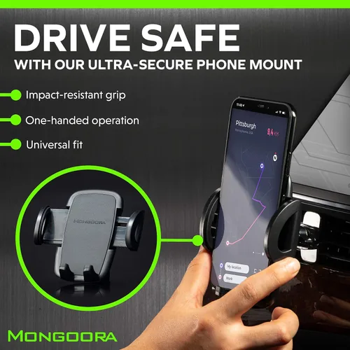 Miniatura 2 de Soporte de teléfono para ventilación de aire, soporte universal para teléfono celular con bloqueo para cualquier teléfono inteligente, iPhone