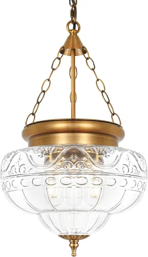 Miniatura 14 de Lámparas colgantes de latón antiguo cepillado para isla de cocina, accesorios de iluminación de altura ajustable, lámpara colgante vintage con Dorado