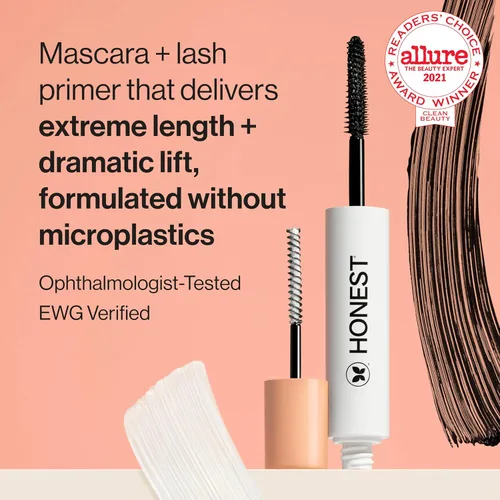Miniatura 2 de Honest Beauty Extreme Length - Máscara voluminizadora limpia + paquete de delineador líquido vegano duradero Verificado por EWG + libre