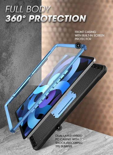 Miniatura 3 de SUPCASE Funda para iPad de 11ª generación A16 Chip de 11 pulgadas 2025 con protector de pantalla (Unicorn Beetle Pro)