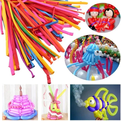 Miniatura 2 de Globos mágicos de animales, 200 globos de bricolaje, kit de animales, globos mágicos, flores, globos de látex para bodas con forma de animales