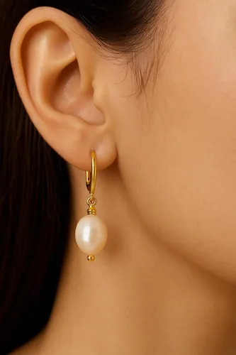 Miniatura 59 de Gempires - Aretes de aro hechos a mano con cristales crudos, hipoalergénicos, chapados en oro, ligeros, elegantes, regalos de joyería para mujeres