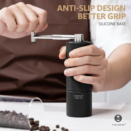 Miniatura 5 de TIMEMORE Molinillo de café manual Chestnut C3 ESP Pro, molinillo de café de mano, molinillo de café de acero inoxidable S2C con mango plegable