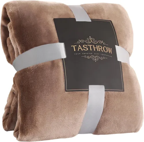 Miniatura 20 de TASTHROW - Manta decorativa de vellón de franela, grande, acogedora, ligera, gruesa, para todas las estaciones, adecuada para mujeres, hombres