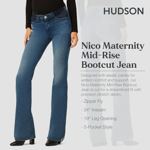 Miniatura 2 de HUDSON Nico Midrise Bootcut Maternity para mujer