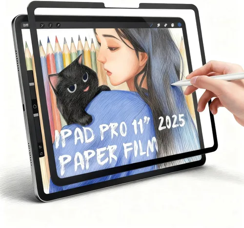 Miniatura 10 de Protector de pantalla de papel, 11 pulgadas, protector de pantalla magnético mate para iPad Air6/7 2024/2025, antirreflejo, desmontable