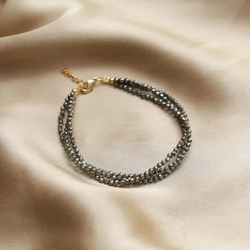 Miniatura 16 de Gempires Natural Multi Strand Beaded Bracelets Lightweight Handmade Gemstone Jewelry Hypoallergenic 8 Inch Gold Plated Stylish Everyday Wear Jewelry