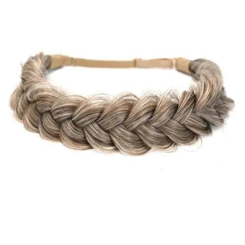 Miniatura 41 de Diadema trenzada, 2 hebras, clásica, gruesa, trenzada, ancha, elástica, de calidad, sintética, trenzada, para mujeres y niñas, estilo bohemio, 2.42