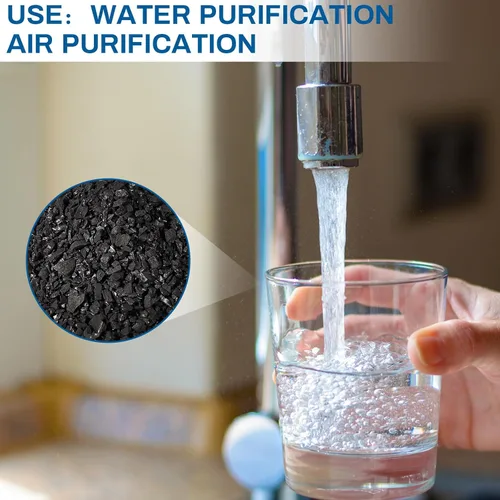 Miniatura 5 de Timgle Filtro de Agua y Aire a Granel Carbón Activado Cáscara de Coco Carbón Activado Granular Malla 10-18 Medios de Filtros de Carbón Destilador