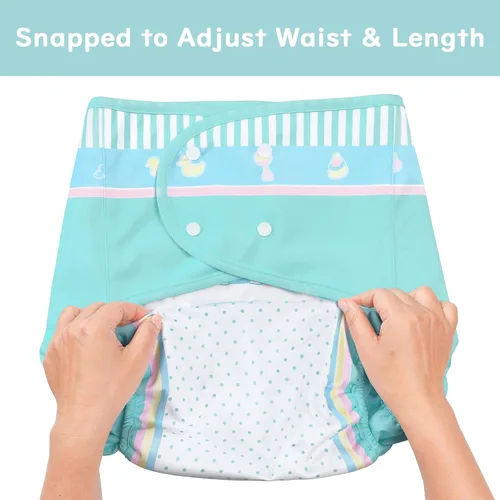 Miniatura 6 de Littleforbig Funda para pañales para adultos de tela impermeable reutilizable lavable ajustable - Baby Parade M