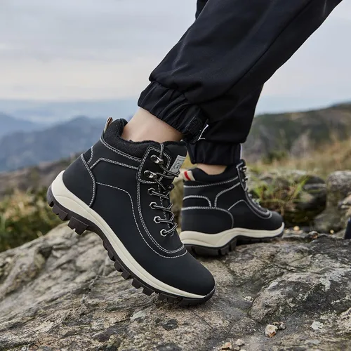 Miniatura 5 de Botas impermeables para el trabajo de senderismo para mujer, botas tácticas de senderismo para la nieve de invierno, botas de senderismo