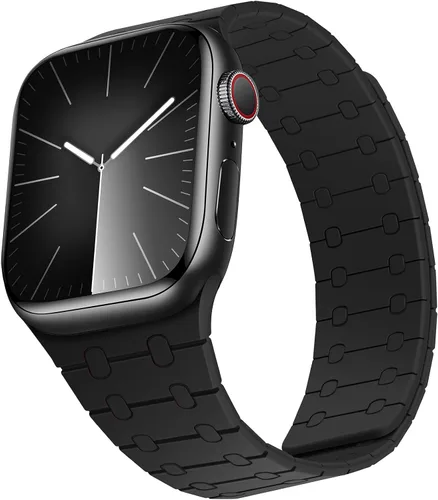 Miniatura 16 de Compatible con correa de Apple Watch de 49mm 46mm 45mm 44mm 42mm 41mm 40mm 38mm, correa de bucle magnético ajustable de silicona para iWatch Ultra
