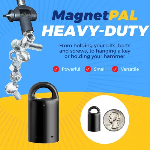 Miniatura 2 de MagnetPal Paquete de 6 imanes de neodimio antioxidante de alta resistencia, lo mejor para buscador de pernos magnéticos/organizador de llaves, uso