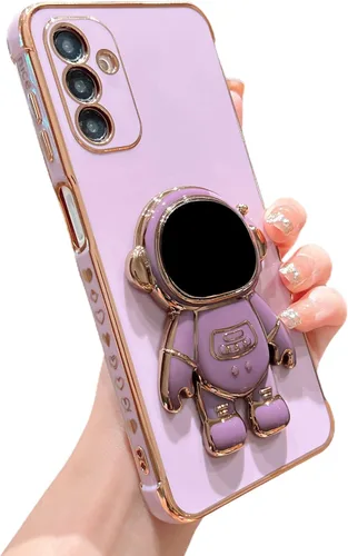Miniatura 54 de phylla Funda de teléfono para Samsung Galaxy S22 Ultra de 6.8 pulgadas, funda de teléfono con soporte de astronauta chapado de lujo con bonito
